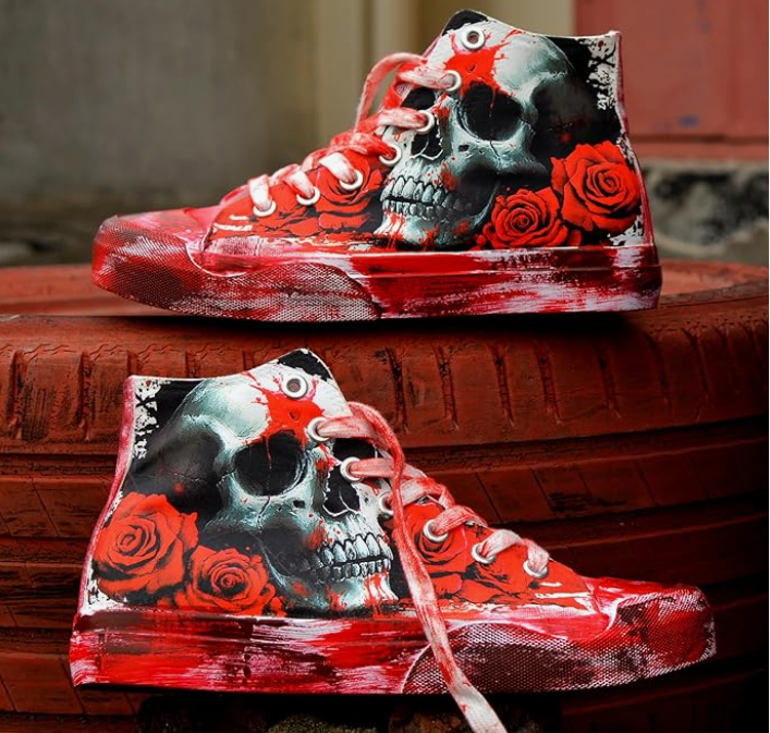 custom painted shoes